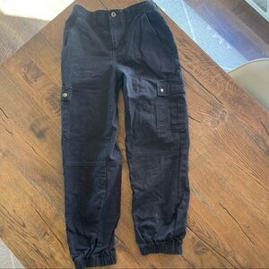 Black cargo pants